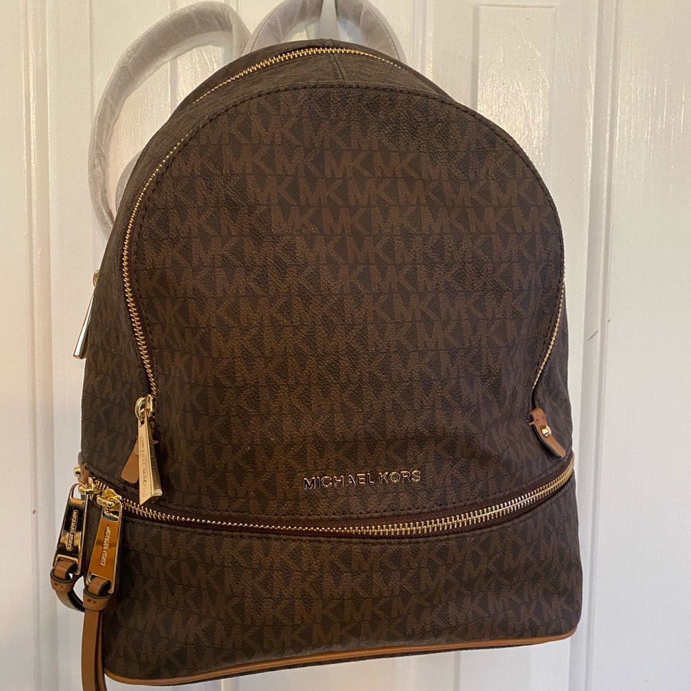 Michael Kors brown MD Backpack